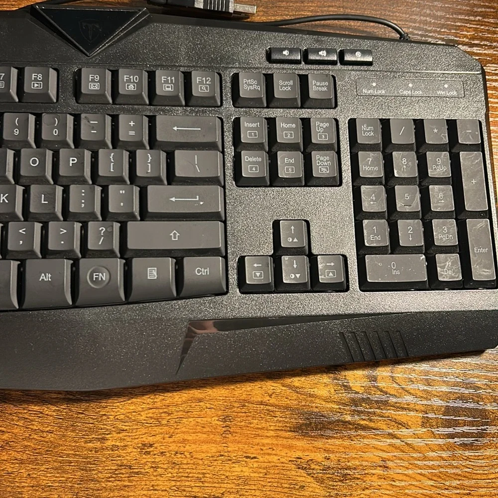 Gaming Keyboard with Rainbow Backlighting